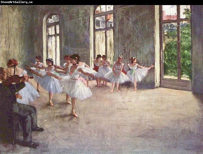 Edgar Degas Ballet Rehearsal